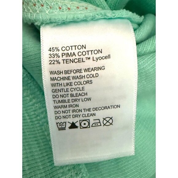 Tommy Bahama Turquoise Big Tall Tobago Bay Crew Neck Sweatshirt Sz 4XL Big New - Picture 7 of 8